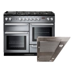 Rangemaster NEX110DFFSS/C 110cm Dual Fuel Range Cooker Nexus Stainless Steel / Chrome, A Rated