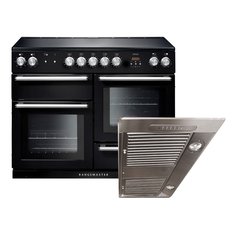 Rangemaster NEX110EIBL/C 110cm Induction Range Cooker Nexus Black / Chrome, A Rated