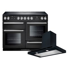 Rangemaster NEX110EICB/C 110cm Induction Range Cooker Nexus Charcoal Black / Chrome, A Rated