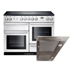 Rangemaster NEX110EIWH/C 110cm Induction Range Cooker Nexus White / Chrome, A Rated
