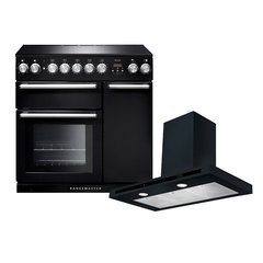 Rangemaster NEX90EIBL/C 90cm Induction Range Cooker Nexus Black / Chrome, A Rated