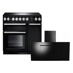 Rangemaster NEX90EIBL/C 90cm Induction Range Cooker Nexus Black / Chrome, A Rated