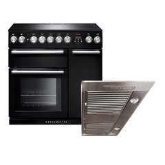 Rangemaster NEX90EIBL/C 90cm Induction Range Cooker Nexus Black / Chrome, A Rated