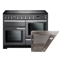Rangemaster PDL110EISL/C 110cm Induction Range Cooker Professional Deluxe Slate / Chrome, A Rated