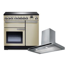 Rangemaster PDL90EICR/C 90cm Induction Range Cooker Professional Deluxe Cream / Chrome, A Rated