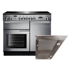Rangemaster PROP100ECSS/C 100cm Ceramic Range Cooker Professional Plus Stainless Steel / Chrome, A Rated