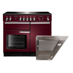 Rangemaster PROP100EICY/C 100cm Induction Range Cooker Professional Plus Cranberry / Chrome, A Rated