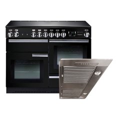 Rangemaster PROP110EIGB/C 110cm Induction Range Cooker Professional Plus Black / Chrome, A Rated