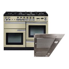 Rangemaster PROP110NGFCR/C 110cm Gas Range Cooker Professional Plus Cream / Chrome, A Rated