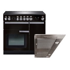 Rangemaster PROP90ECGB/C 90cm Ceramic Range Cooker Professional Plus Black / Chrome, A Rated