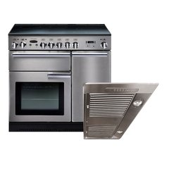 Rangemaster PROP90ECSS/C 90cm Ceramic Range Cooker Professional Plus Stainless Steel / Chrome, A Rated
