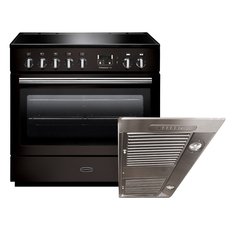 Rangemaster PROP90FXEIGB/C 90cm Induction Range Cooker Professional Plus FX Black / Chrome, A Rated