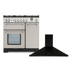 Rangemaster KCH90DFFSS/C 90cm Dual Fuel Range Cooker Kitchener Stainless Steel / Chrome, A Rated