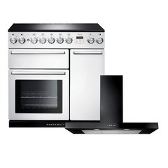 Rangemaster NEX90EIWH/C 90cm Induction Range Cooker Nexus White / Chrome, A Rated