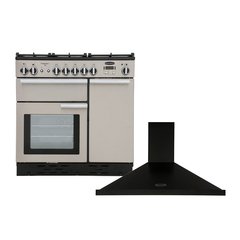 Rangemaster PROP90NGFSS/C 90cm Gas Range Cooker Professional Plus Stainless Steel / Chrome, A Rated