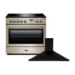 Rangemaster PROP90FXEICR/C 90cm Induction Range Cooker Professional Plus FX Cream / Chrome, A Rated