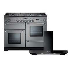 Rangemaster KCH110NGFSS/C 110cm Gas Range Cooker Kitchener Stainless Steel / Chrome, A+ Rated