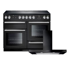 Rangemaster NEX110EICB/C 110cm Induction Range Cooker Nexus Charcoal Black / Chrome, A Rated