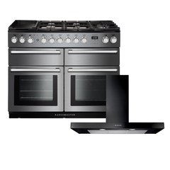 Rangemaster NEXSE110DFFSS/C 110cm Dual Fuel Range Cooker Nexus SE Stainless Steel / Chrome, A Rated