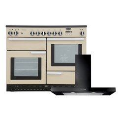 Rangemaster PROP110ECCR/C 110cm Ceramic Range Cooker Professional Plus Cream / Chrome, A Rated