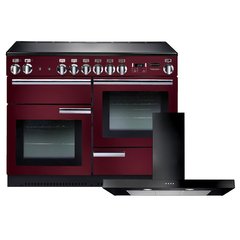 Rangemaster PROP110EICY/C 110cm Induction Range Cooker Professional Plus Cranberry / Chrome, A Rated