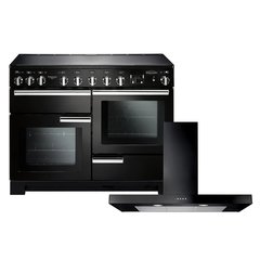 Rangemaster PDL110EIGB/C 110cm Induction Range Cooker Professional Deluxe Black / Chrome, A Rated