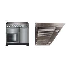 Rangemaster EDL100EISS/C 100cm Induction Range Cooker Encore Deluxe Stainless Steel / Chrome, A Rated