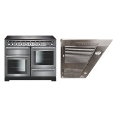 Rangemaster EDL110EISS/C 110cm Induction Range Cooker Encore Deluxe Stainless Steel / Chrome, A Rated