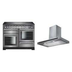 Rangemaster EDL110EISS/C 110cm Induction Range Cooker Encore Deluxe Stainless Steel / Chrome, A Rated