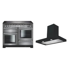 Rangemaster EDL110EISS/C 110cm Induction Range Cooker Encore Deluxe Stainless Steel / Chrome, A Rated