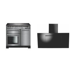 Rangemaster EDL100EISS/C 100cm Induction Range Cooker Encore Deluxe Stainless Steel / Chrome, A Rated