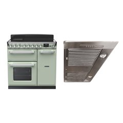Rangemaster ESDL90EIPMNT/CM1 90cm Induction Range Cooker Estel Deluxe Mint / Chrome, A Rated