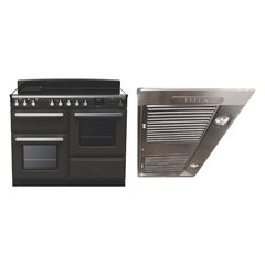 Rangemaster ESDLO110EIPSLT/CM1 110cm Induction Range Cooker Estel Deluxe Slate / Chrome, A Rated