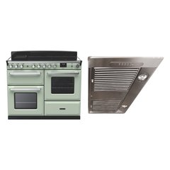 Rangemaster ESDLO110EIPMNT/CM1 110cm Induction Range Cooker Estel Deluxe Mint / Chrome, A Rated