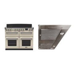 Rangemaster ESDLB110EIPPCR/CM1 110cm Induction Range Cooker Estel Deluxe Pale Cream / Chrome, A Rated