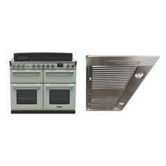 Rangemaster ESDLB110EIPMNT/CM1 110cm Induction Range Cooker Estel Deluxe Mint / Chrome, A Rated