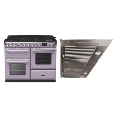 Rangemaster ESDLO110DFPHTH/CM1 110cm Dual Fuel Range Cooker Estel Deluxe Heather / Chrome, A Rated