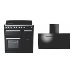Rangemaster ESDL90EIPGBL/CM1 90cm Induction Range Cooker Estel Deluxe Black / Chrome, A Rated