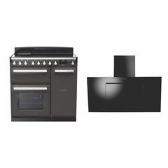 Rangemaster ESDL90EIPSLT/CM1 90cm Induction Range Cooker Estel Deluxe Slate / Chrome, A Rated