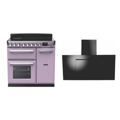 Rangemaster ESDL90EIPHTH/CM1 90cm Induction Range Cooker Estel Deluxe Heather / Chrome, A Rated