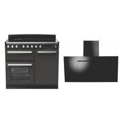 Rangemaster ESDL100EIPSLT/CM1 100cm Induction Range Cooker Estel Deluxe Slate / Chrome, A Rated
