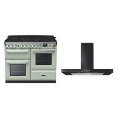Rangemaster ESDLO110DFPMNT/CM1 110cm Dual Fuel Range Cooker Estel Deluxe Mint / Chrome, A Rated
