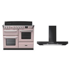 Rangemaster ESDLO110EIPPPK/CM1 110cm Induction Range Cooker Estel Deluxe Pale Pink / Chrome, A Rated