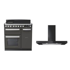 Rangemaster ESDL90EIPSLT/CM1 90cm Induction Range Cooker Estel Deluxe Slate / Chrome, A Rated
