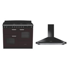 Rangemaster CLO110DFPBOR/CM1 110cm Dual Fuel Range Cooker Classic Bordeaux / Chrome, A Rated