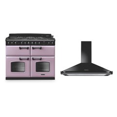 Rangemaster CLDLB110DFPHTH/CM1 110cm Dual Fuel Range Cooker Classic Deluxe Heather / Chrome, A Rated