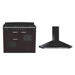 Rangemaster CLO110DFPBOR/CM1 110cm Dual Fuel Range Cooker Classic Bordeaux / Chrome, A Rated
