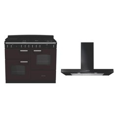 Rangemaster CLO110DFPBOR/CM1 110cm Dual Fuel Range Cooker Classic Bordeaux / Chrome, A Rated