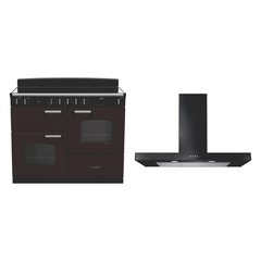 Rangemaster CLO110EIPBOR/CM1 110cm Induction Range Cooker Classic Bordeaux / Chrome, A Rated