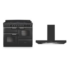 Rangemaster CLDLO110DFPSLT/CM1 110cm Dual Fuel Range Cooker Classic Deluxe Slate / Chrome, A Rated